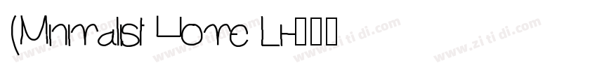 (Minimalist Home Li字体转换